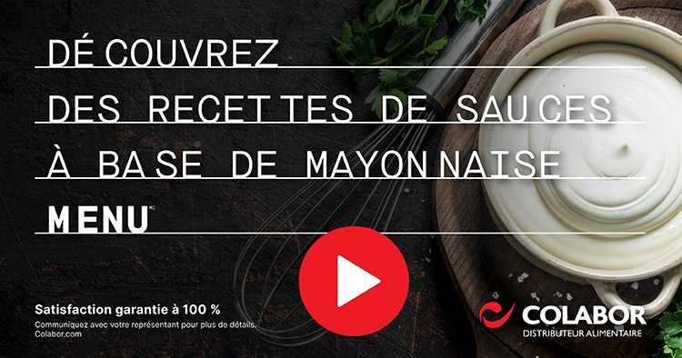 4 succulentes sauces à base de mayonnaise MENU