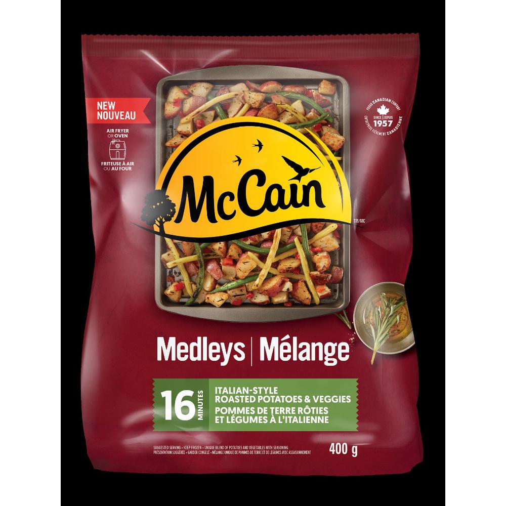 Melange pomme terre roti legume italien