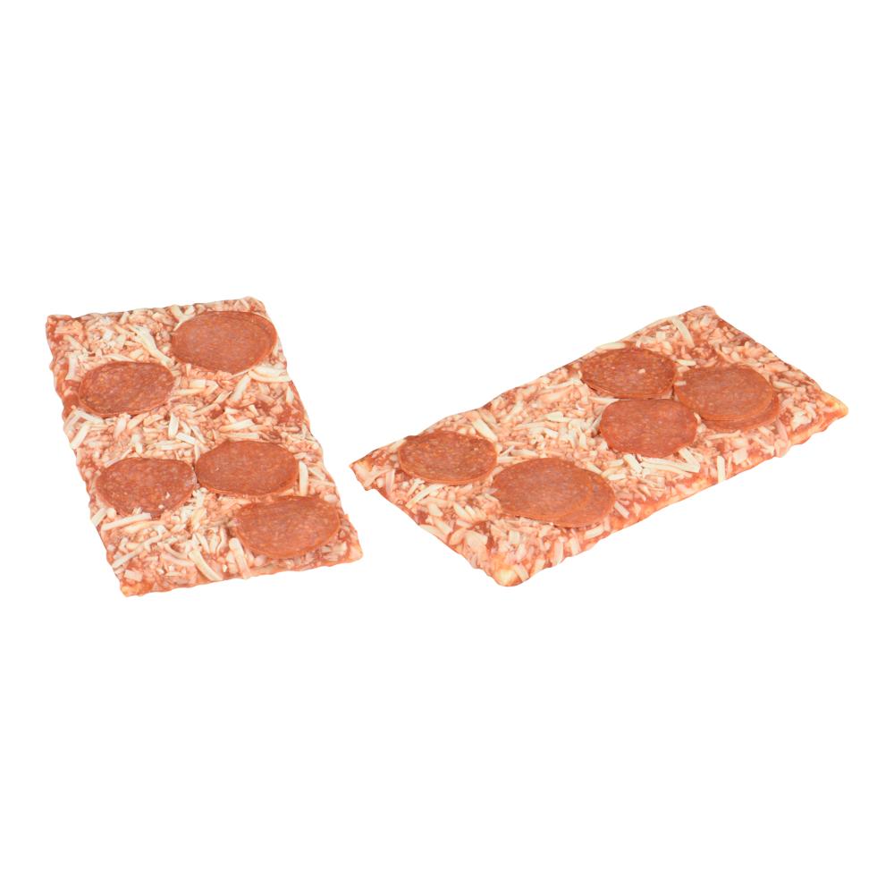 Pizza pepperoni rectangulaire