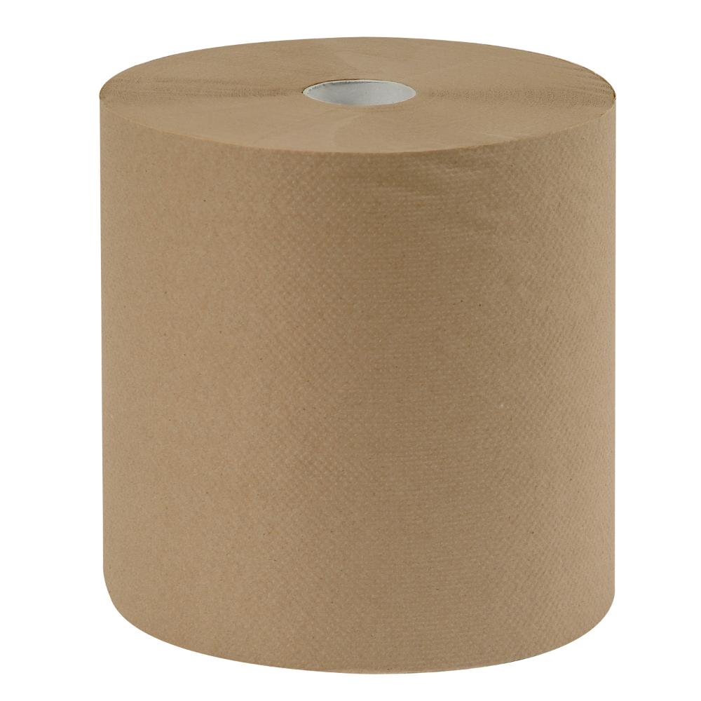 Paper towel brown roll 800′