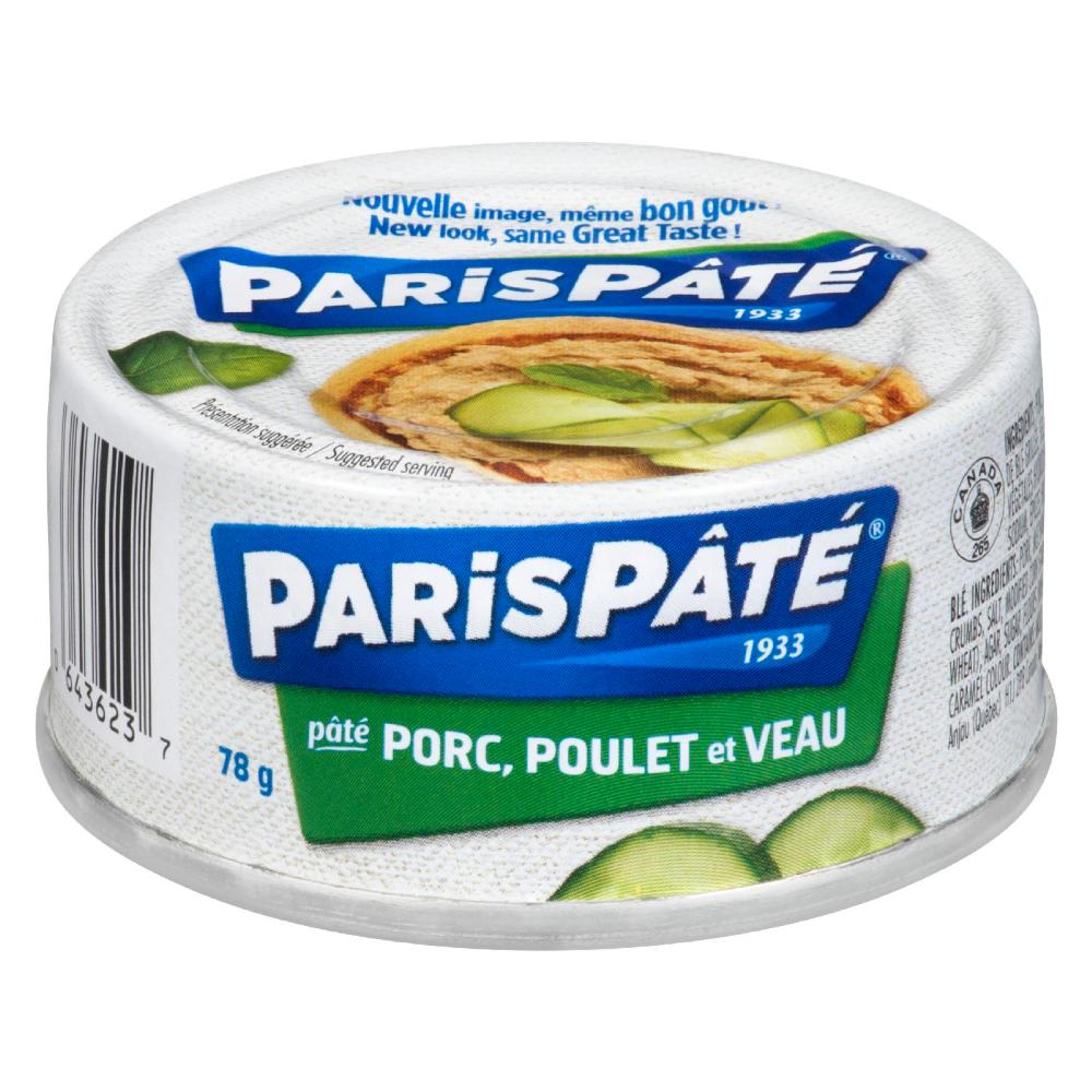 Paris pate porc poulet veau