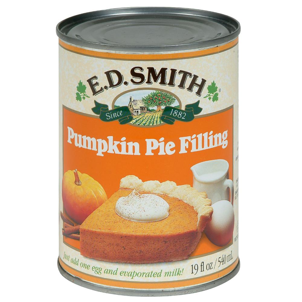 Pie filling pumpkin ready to cook