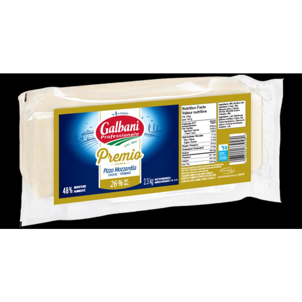 Cheese mozzarella block 26% 3d