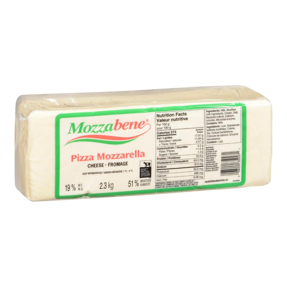 Cheese mozzarella block 19% 3d