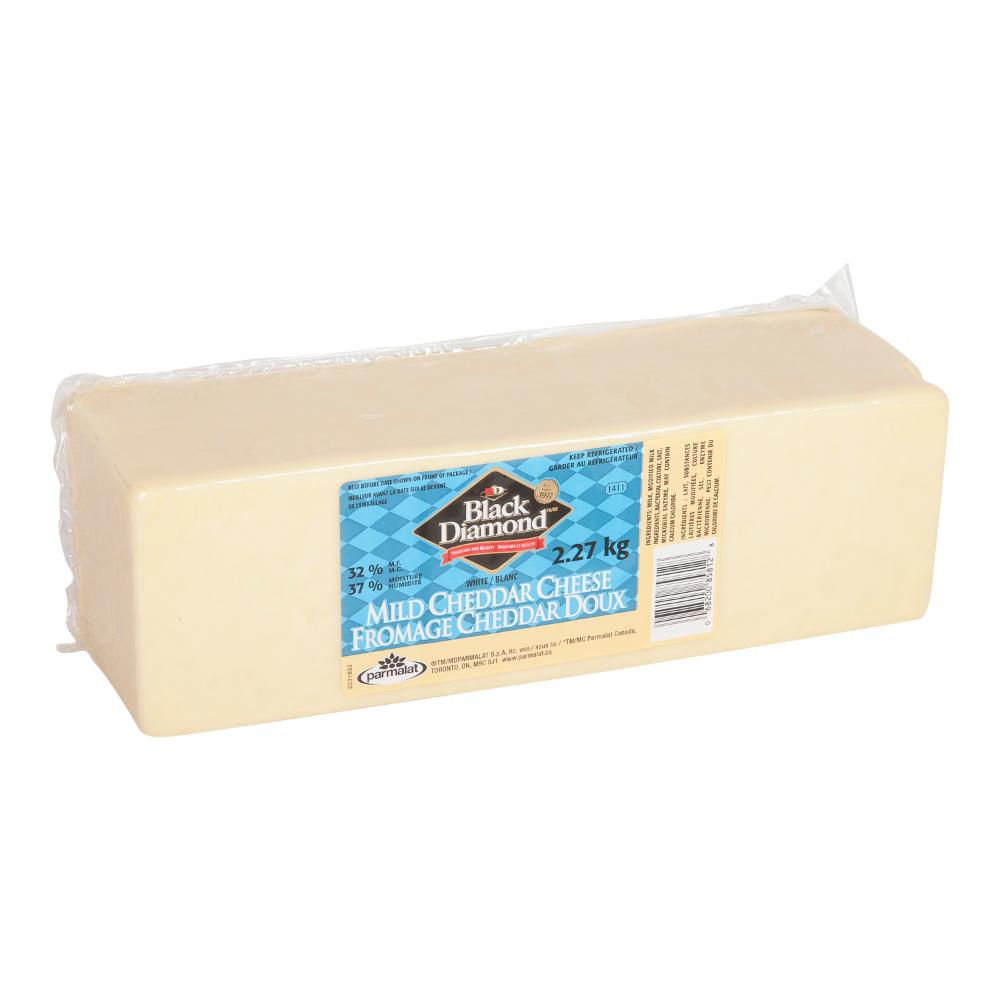 Fromage cheddar doux blanc bloc