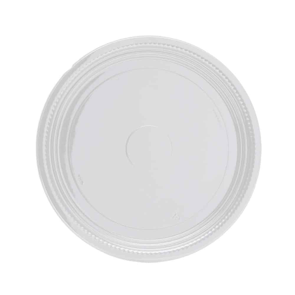 Contenant plateau pet clair rond 12″