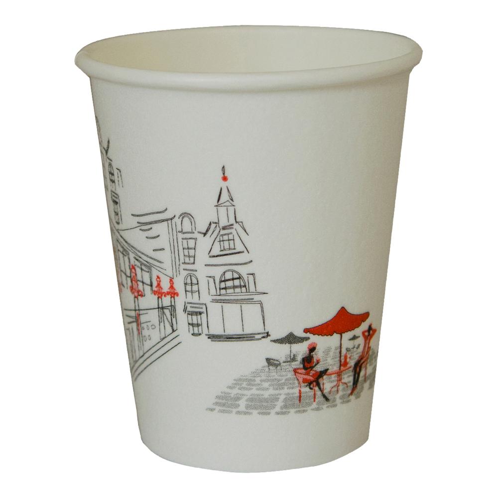 Cup paper hot beverage ideal feel 8oz