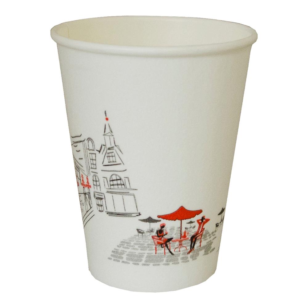 Cup paper hot beverage ideal feel 12oz