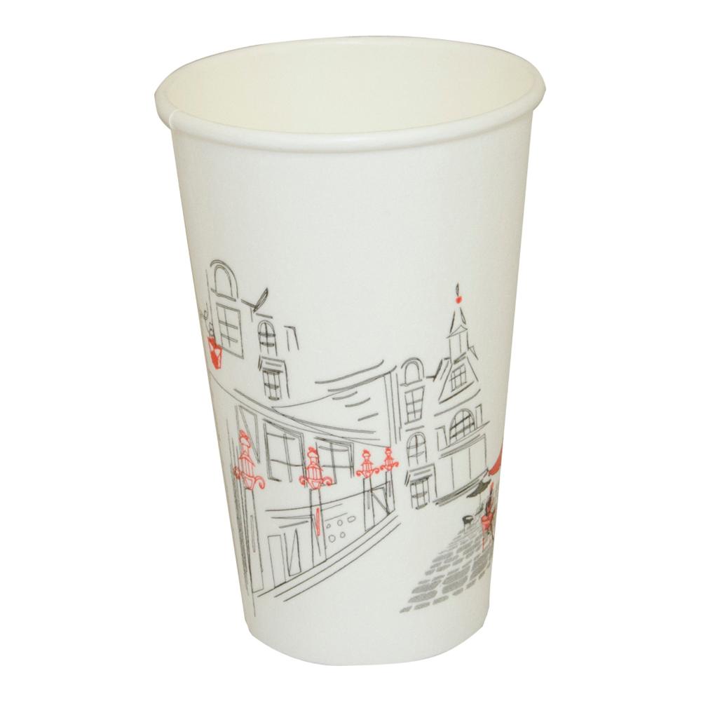 Cup paper hot beverage ideal feel 16oz