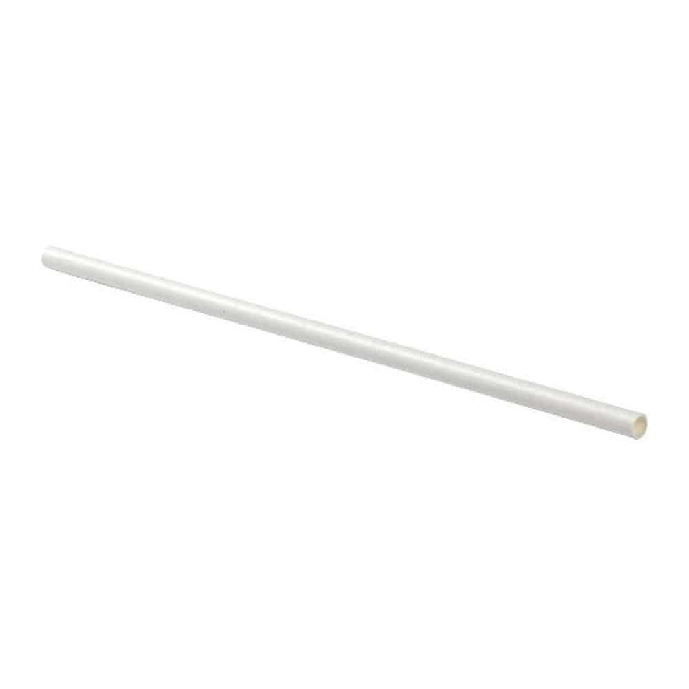 Straw 7.75″ eco paper giant white