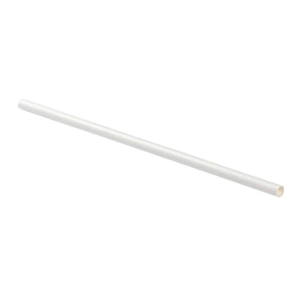 Straw 10.25″ ind.wrap eco paper gigant. white