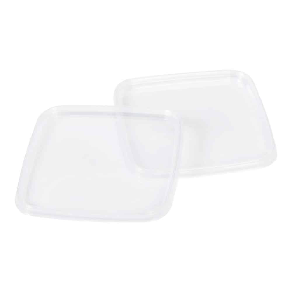 Lid secure square pp plast. clear 7-16oz