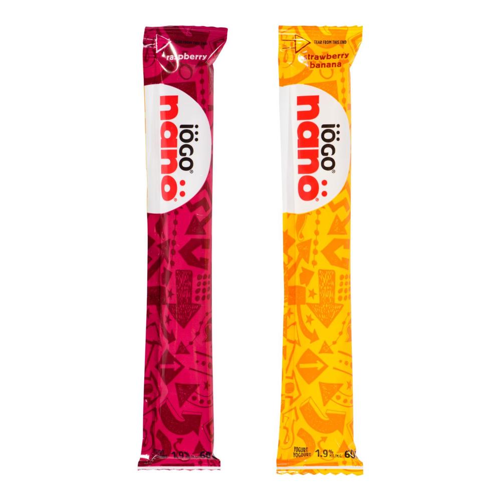 Yogurt strawberry/raspberry/banana tube 1.5%