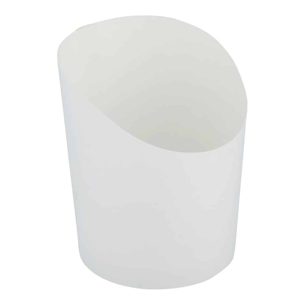 Contenant frite carton rond petit blanc