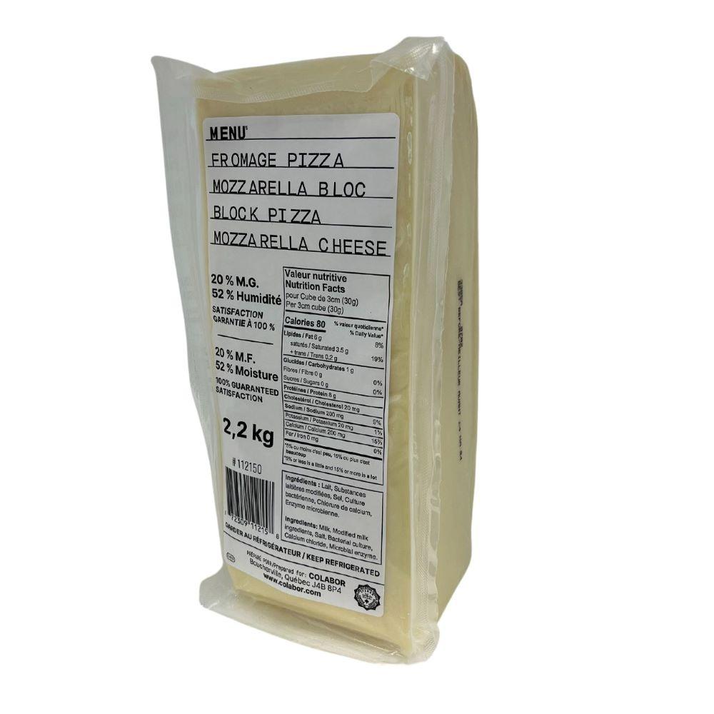 Fromage mozzarella bloc 20% mg