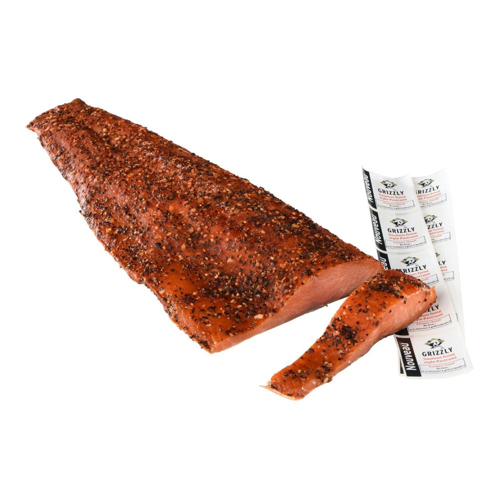 Saumon fume atlantique pastrami a/peau