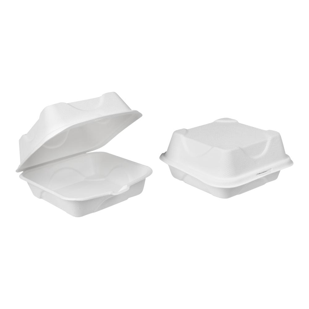 Contenant bagasse a/rabat 6x6x3″