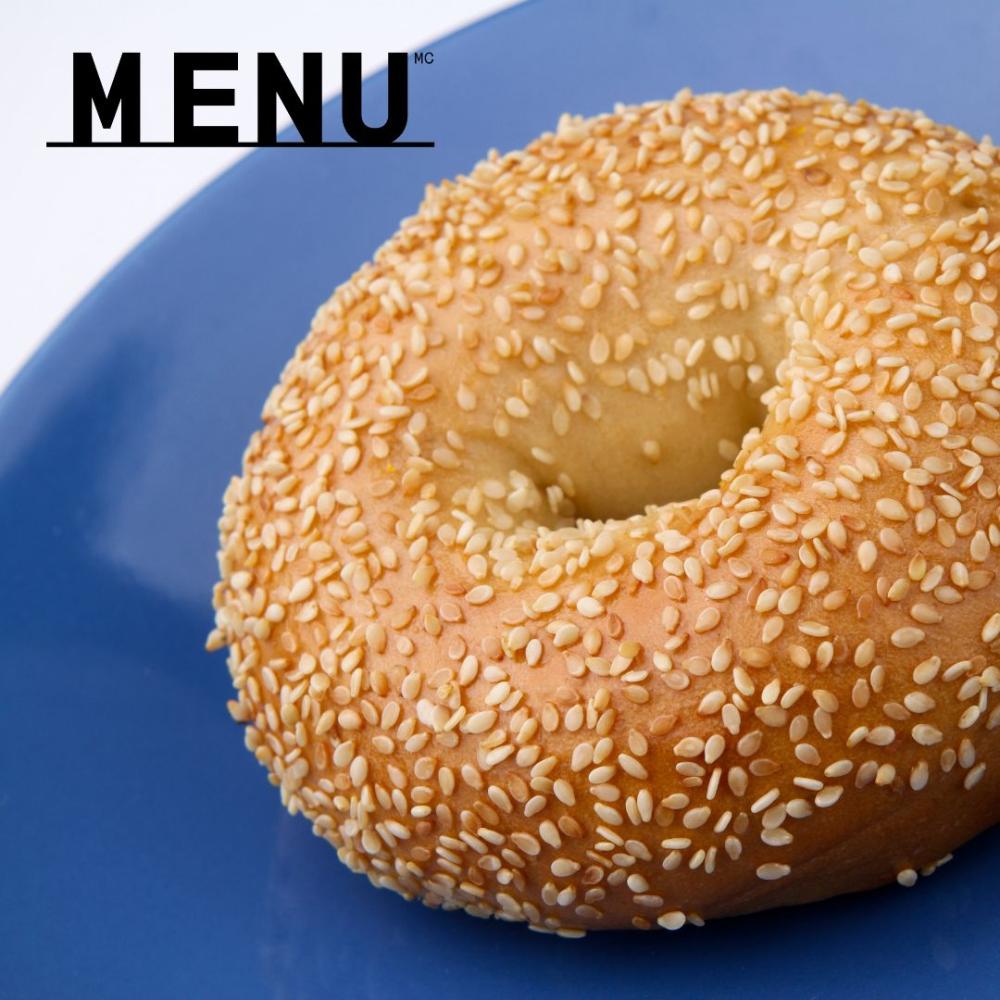 Bagel sesame sliced