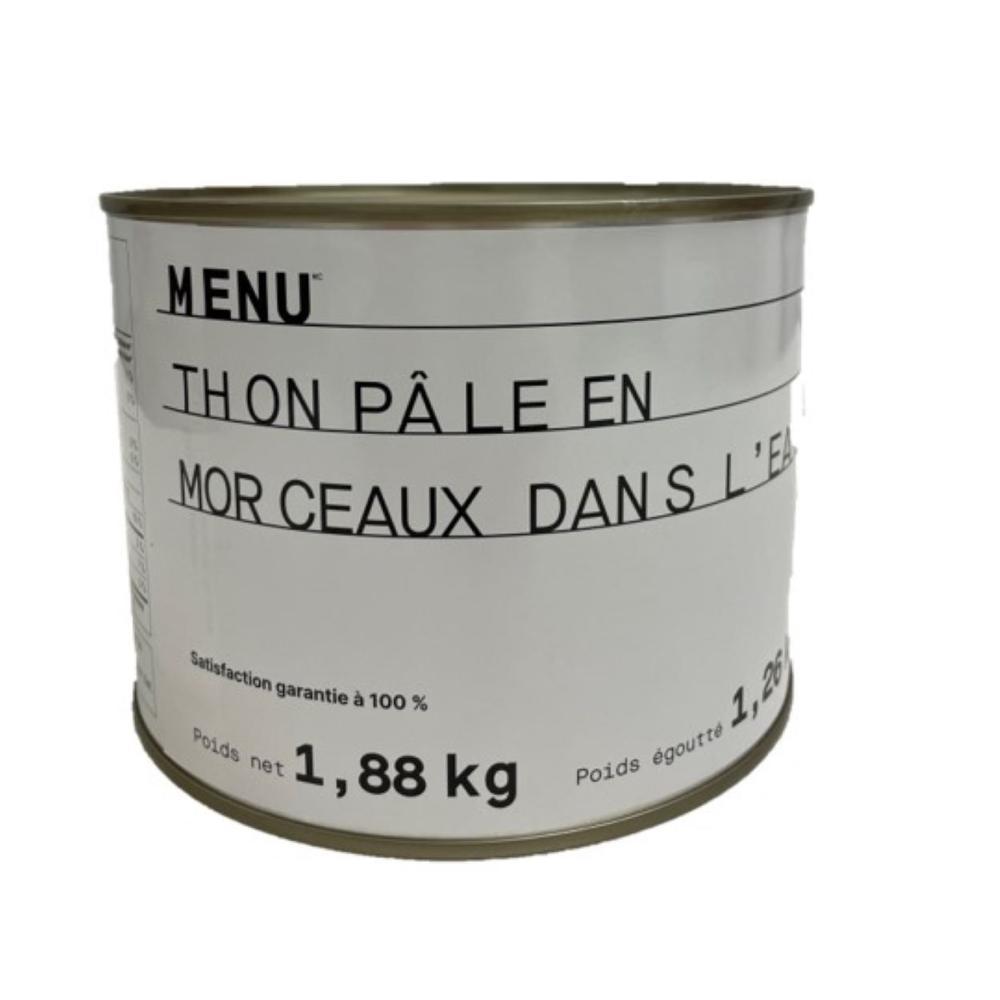 Thon pale morceaux dans l’eau